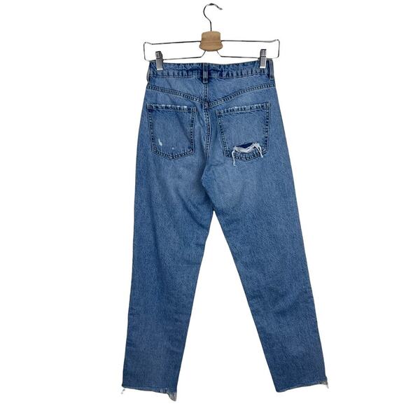 Garage Distressed High Rise Straight Leg Jeans Size 1 - Picture 5 of 11